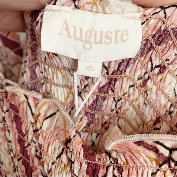 Auguste the Label Sloane Tiered Maxi Dress XS Red NWT - Picture 5 of 10